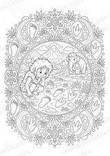 Steinzeit Mandalas Ausmalbilder – Geschichte und Kulturen – 15 Malvorlagen – Materialseite 11