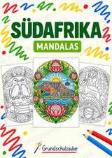 Südafrika Mandalas Ausmalbilder – Länder und Kulturen – 15 Malvorlagen – Cover