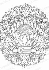 Südafrika Mandalas Ausmalbilder – Länder und Kulturen – 15 Malvorlagen – Materialseite 6