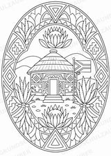 Südafrika Mandalas Ausmalbilder – Länder und Kulturen – 15 Malvorlagen – Materialseite 14