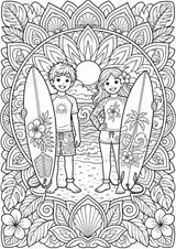 Surfen Mandalas Ausmalbilder – Sport – 15 Malvorlagen – Materialseite 8