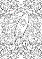 Surfen Mandalas Ausmalbilder – Sport – 15 Malvorlagen – Materialseite 11