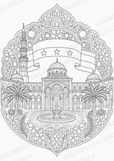Syrien Mandalas Ausmalbilder – Länder und Kulturen – 15 Malvorlagen – Materialseite 3