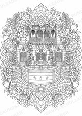 Syrien Mandalas Ausmalbilder – Länder und Kulturen – 15 Malvorlagen – Materialseite 7