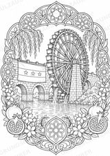 Syrien Mandalas Ausmalbilder – Länder und Kulturen – 15 Malvorlagen – Materialseite 16