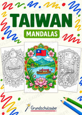 Taiwan Mandalas Ausmalbilder – Länder und Kulturen – 15 Malvorlagen – Cover