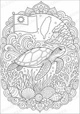 Taiwan Mandalas Ausmalbilder – Länder und Kulturen – 15 Malvorlagen – Materialseite 15