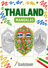 Thailand Mandalas Ausmalbilder – Länder und Kulturen – 15 Malvorlagen – Cover