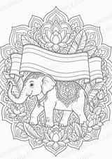 Thailand Mandalas Ausmalbilder – Länder und Kulturen – 15 Malvorlagen – Materialseite 2