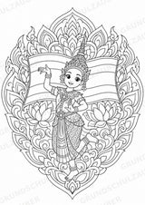 Thailand Mandalas Ausmalbilder – Länder und Kulturen – 15 Malvorlagen – Materialseite 3