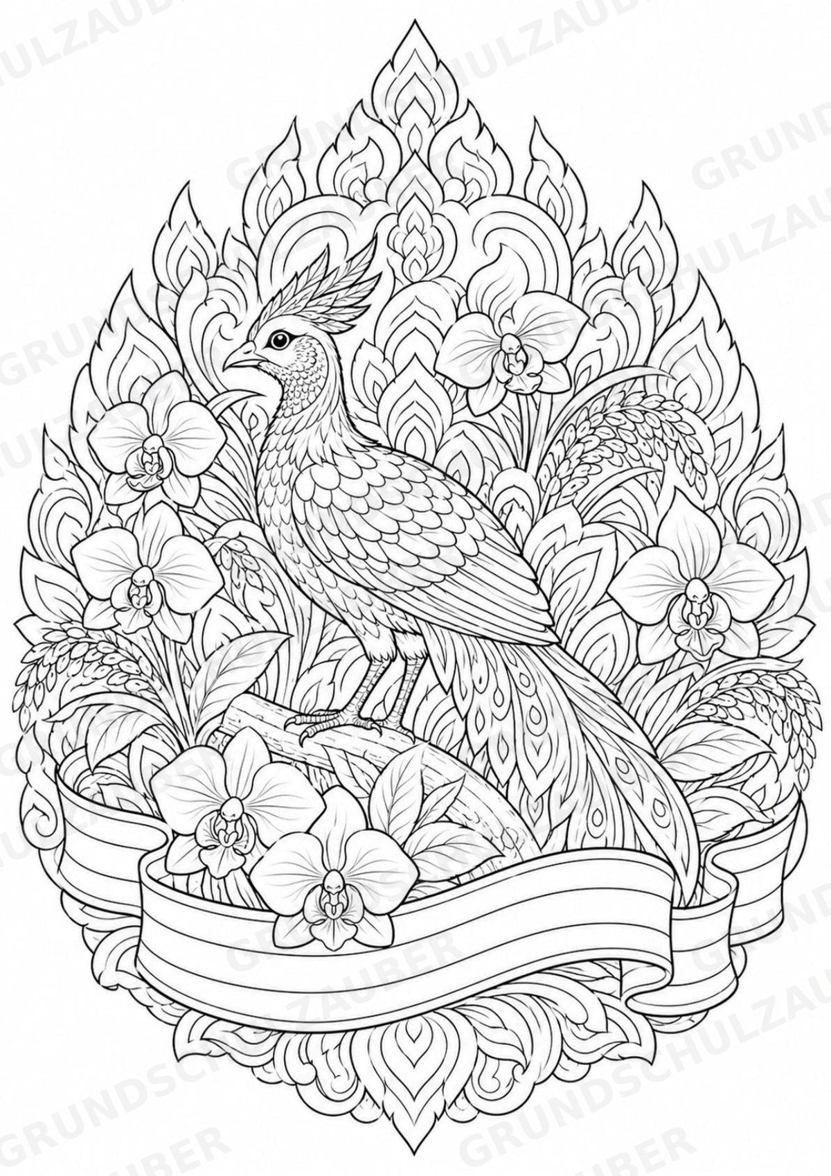 Thailand Mandalas Ausmalbilder – Länder und Kulturen – 15 Malvorlagen – Materialseite 9