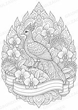 Thailand Mandalas Ausmalbilder – Länder und Kulturen – 15 Malvorlagen – Materialseite 9