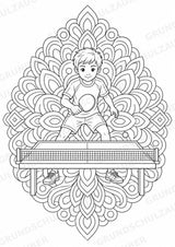 Tischtennis Mandalas Ausmalbilder – Sport – 15 Malvorlagen – Materialseite 7