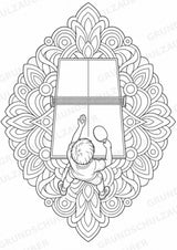 Tischtennis Mandalas Ausmalbilder – Sport – 15 Malvorlagen – Materialseite 15