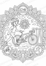 Triathlon Mandalas Ausmalbilder – Sport – 15 Malvorlagen – Materialseite 6