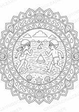 Triathlon Mandalas Ausmalbilder – Sport – 15 Malvorlagen – Materialseite 7