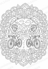 Triathlon Mandalas Ausmalbilder – Sport – 15 Malvorlagen – Materialseite 11