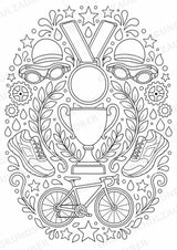 Triathlon Mandalas Ausmalbilder – Sport – 15 Malvorlagen – Materialseite 16