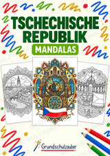 Tschechische Republik Mandalas Ausmalbilder – Länder und Kulturen – 15 Malvorlagen – Cover