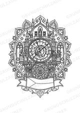 Tschechische Republik Mandalas Ausmalbilder – Länder und Kulturen – 15 Malvorlagen – Materialseite 3