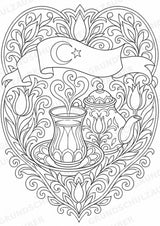 Türkei Mandalas Ausmalbilder – Länder und Kulturen – 15 Malvorlagen – Materialseite 4