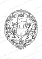 Tschechische Republik Mandalas Ausmalbilder – Länder und Kulturen – 15 Malvorlagen – Materialseite 9