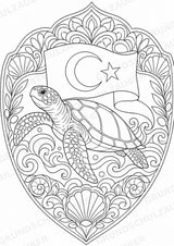 Türkei Mandalas Ausmalbilder – Länder und Kulturen – 15 Malvorlagen – Materialseite 6