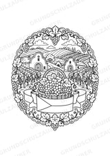 Tschechische Republik Mandalas Ausmalbilder – Länder und Kulturen – 15 Malvorlagen – Materialseite 11