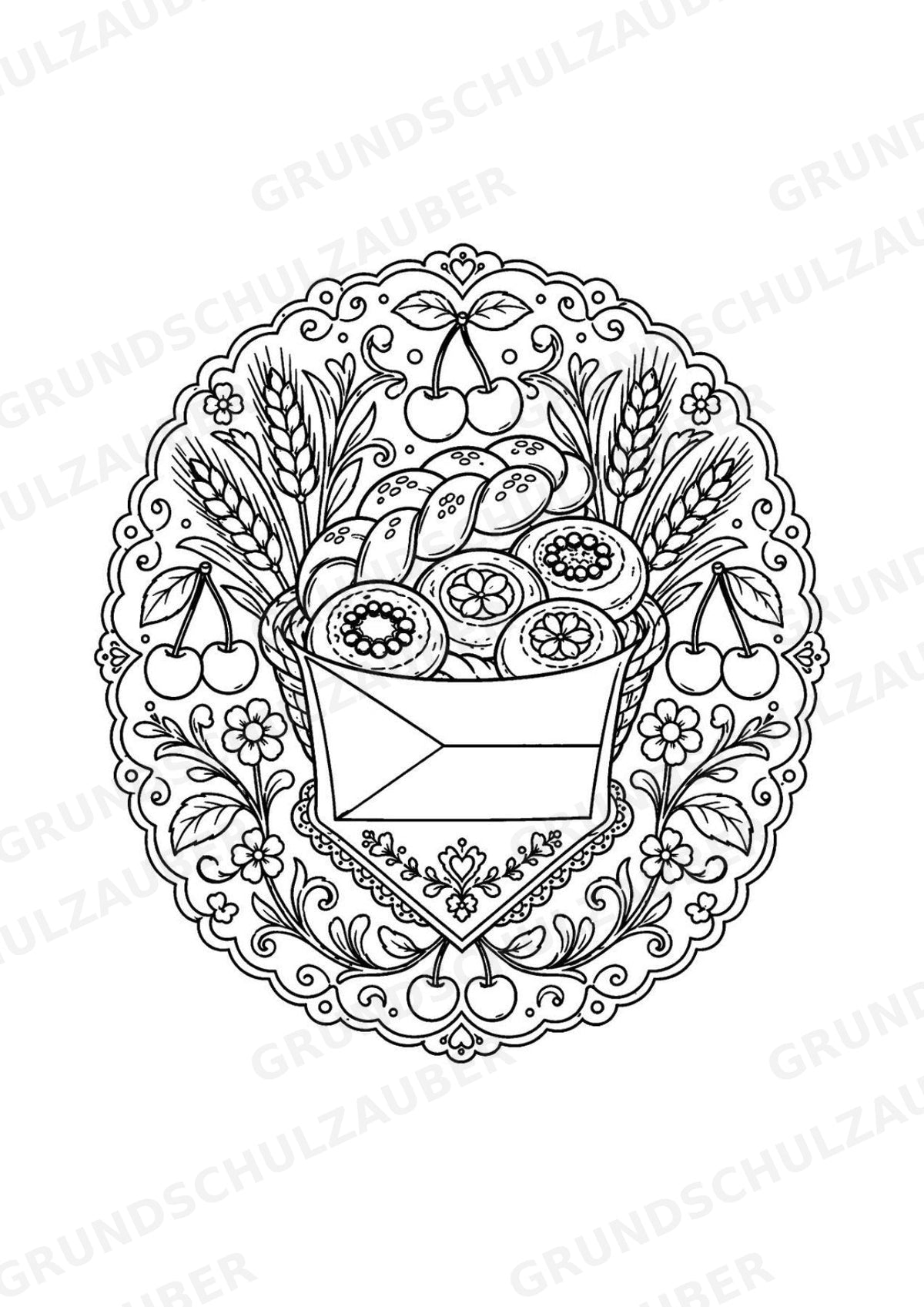 Tschechische Republik Mandalas Ausmalbilder – Länder und Kulturen – 15 Malvorlagen – Materialseite 12