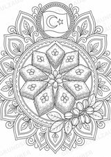 Türkei Mandalas Ausmalbilder – Länder und Kulturen – 15 Malvorlagen – Materialseite 8