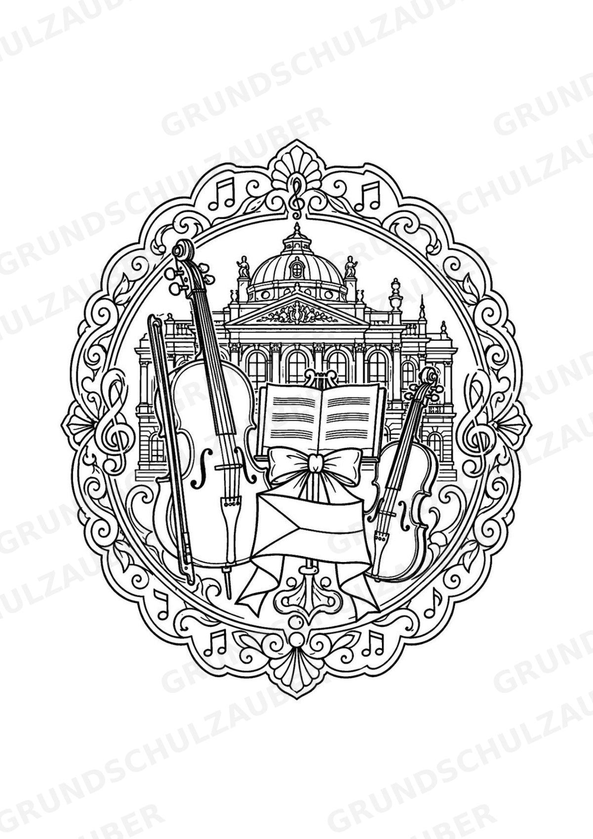 Tschechische Republik Mandalas Ausmalbilder – Länder und Kulturen – 15 Malvorlagen – Materialseite 13