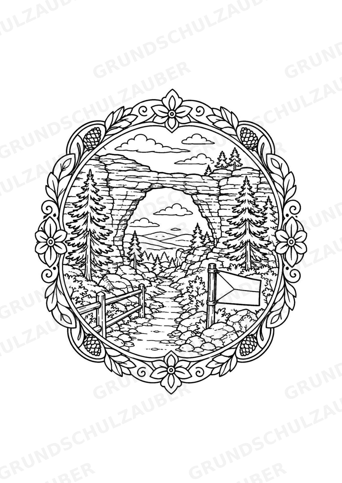 Tschechische Republik Mandalas Ausmalbilder – Länder und Kulturen – 15 Malvorlagen – Materialseite 14