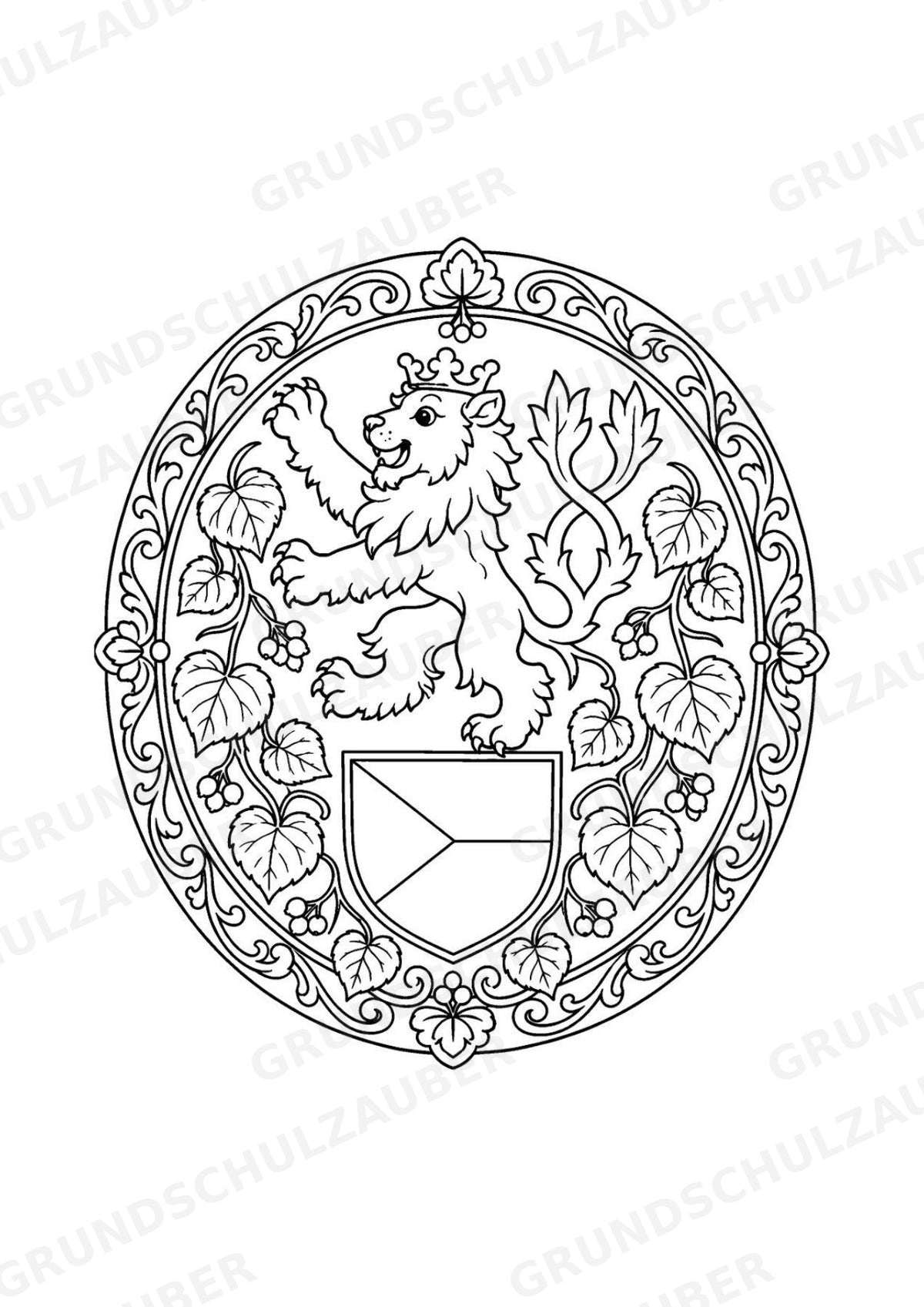 Tschechische Republik Mandalas Ausmalbilder – Länder und Kulturen – 15 Malvorlagen – Materialseite 15
