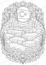 Türkei Mandalas Ausmalbilder – Länder und Kulturen – 15 Malvorlagen – Materialseite 11