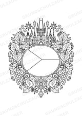 Tschechische Republik Mandalas Ausmalbilder – Länder und Kulturen – 15 Malvorlagen – Materialseite 16