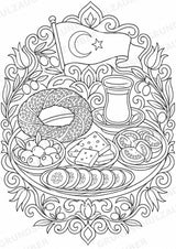 Türkei Mandalas Ausmalbilder – Länder und Kulturen – 15 Malvorlagen – Materialseite 16