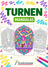 Turnen Mandalas Ausmalbilder – Sport – 15 Malvorlagen – Cover