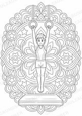 Turnen Mandalas Ausmalbilder – Sport – 15 Malvorlagen – Materialseite 7