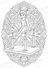 Turnen Mandalas Ausmalbilder – Sport – 15 Malvorlagen – Materialseite 8