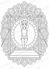 Turnen Mandalas Ausmalbilder – Sport – 15 Malvorlagen – Materialseite 9
