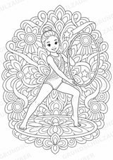 Turnen Mandalas Ausmalbilder – Sport – 15 Malvorlagen – Materialseite 13