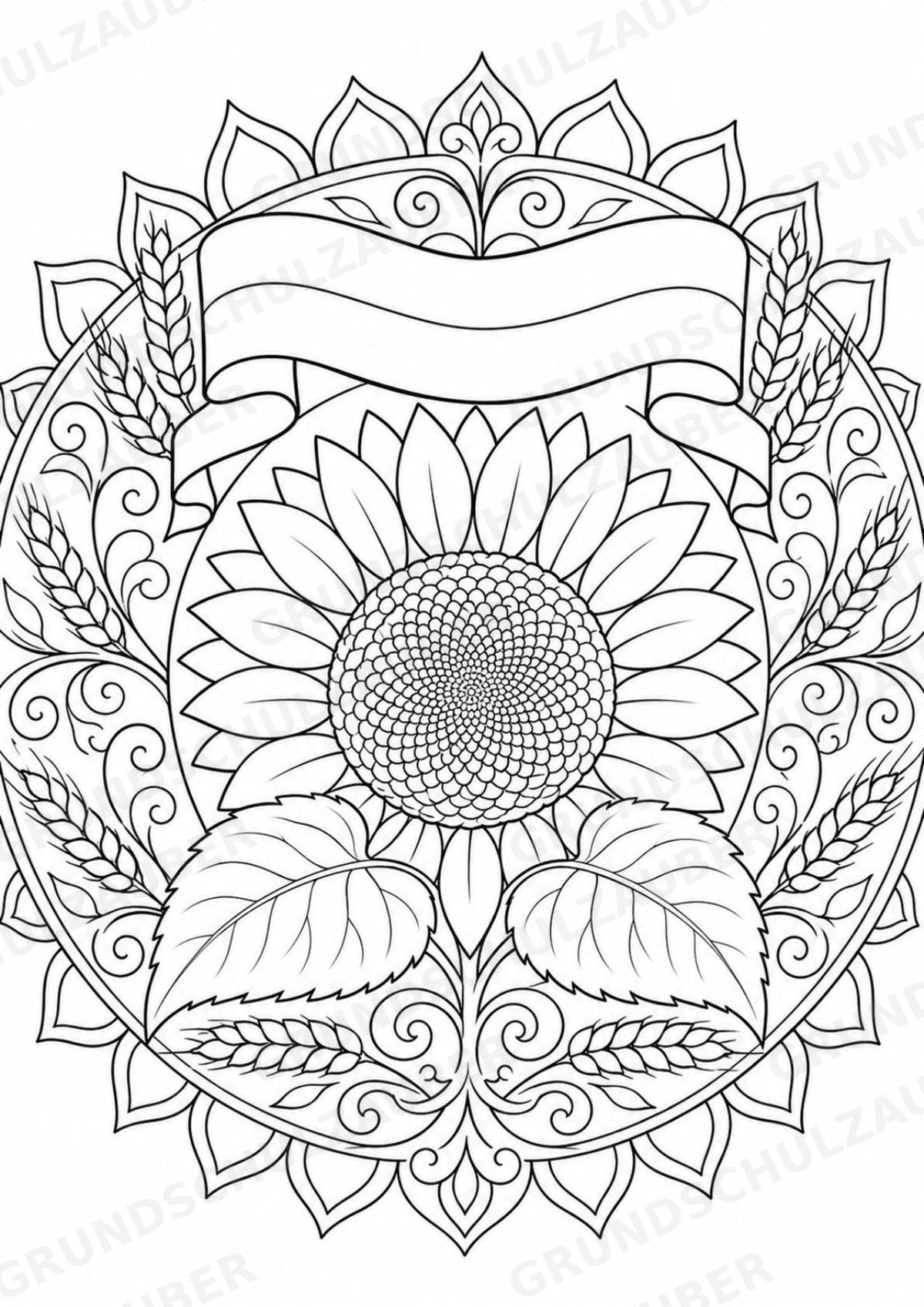 Ukraine Mandalas Ausmalbilder – Länder und Kulturen – 15 Malvorlagen – Materialseite 3