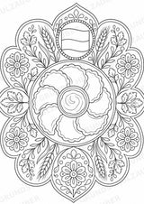 Ukraine Mandalas Ausmalbilder – Länder und Kulturen – 15 Malvorlagen – Materialseite 13