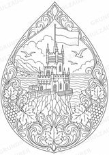 Ukraine Mandalas Ausmalbilder – Länder und Kulturen – 15 Malvorlagen – Materialseite 15