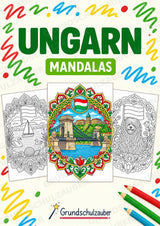 Ungarn Mandalas Ausmalbilder – Länder und Kulturen – 15 Malvorlagen – Cover