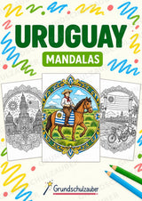 Uruguay Mandalas Ausmalbilder – Länder und Kulturen – 15 Malvorlagen – Cover