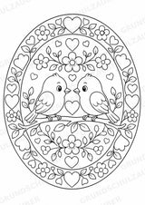 Valentinstag Mandalas Ausmalbilder – Liebe – 15 Malvorlagen – Materialseite 3