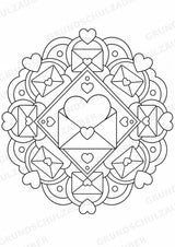 Valentinstag Mandalas Ausmalbilder – Liebe – 15 Malvorlagen – Materialseite 4