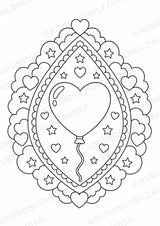 Valentinstag Mandalas Ausmalbilder – Liebe – 15 Malvorlagen – Materialseite 7