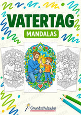 Vatertag Mandalas Ausmalbilder – Feste und Feiertage – 15 Malvorlagen – Cover